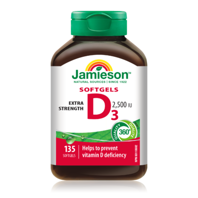 Jamieson Vitamin D3 2500 IU softgels