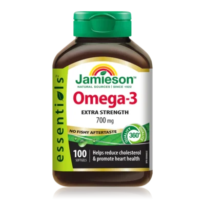 JAMIESON OMEGA-3 EXTRA STRENGTH SOFTGELS 100`S