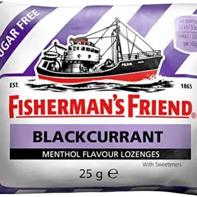Fisherman's Friend Blackcurrant & Menthol Lozenges Sugar Free 25g