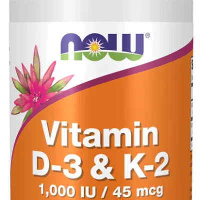 Vitamin D3 1,000IU & K2 45mcg Caps 120’s
